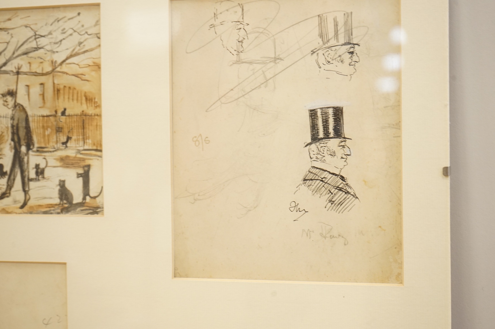 George Finch Mason (1850-1915), a large collection of predominantly ink sketches, mostly horse racing interest and portrait caricatures, many arranged in albums to include 'The donkey beats the duke' and 'When diamonds w